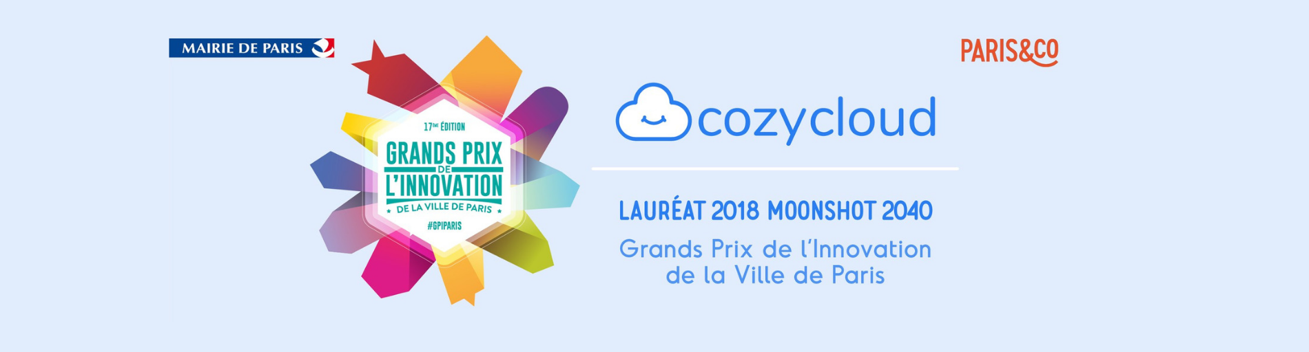 Cozy Cloud est Lauréat 2018 du Grand Prix de l'Innovation de la Ville de Paris